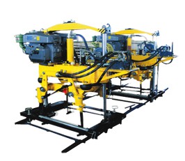 YD-22型液壓搗固機(jī),雙導(dǎo)柱框架結(jié)構(gòu)，單缸升降方式